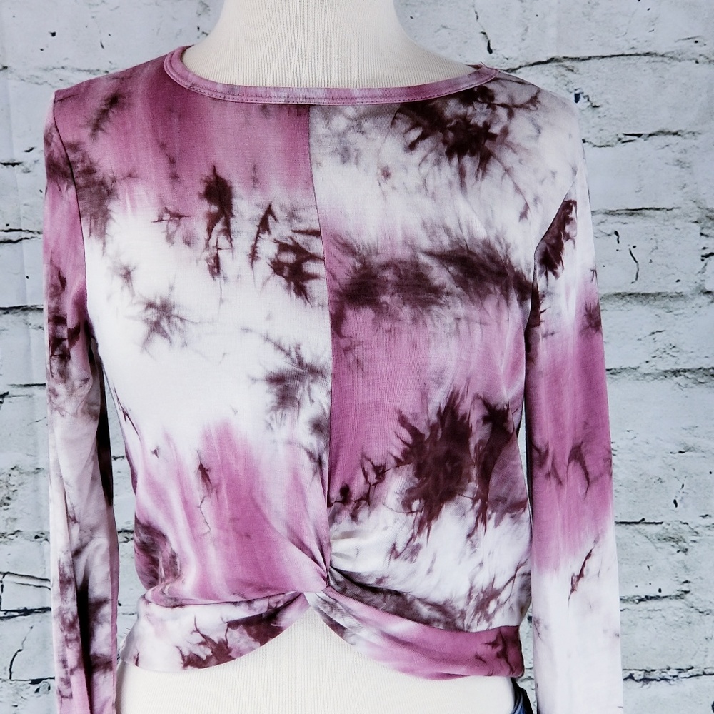 SALE! NWT Twist Long Sleeve Top Ginger G Tie Dye L